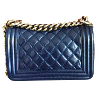 Chanel Boy Bag Leather in Blue