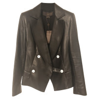 Louis Vuitton Jacket/Coat Leather in Black