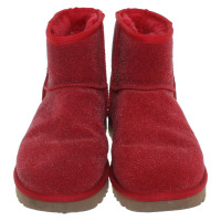 Ugg Australia Bottines en Cuir en Rouge