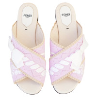 Fendi Sandals Leather in Pink