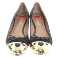 Moschino Love Ballerine avec couverture d'or