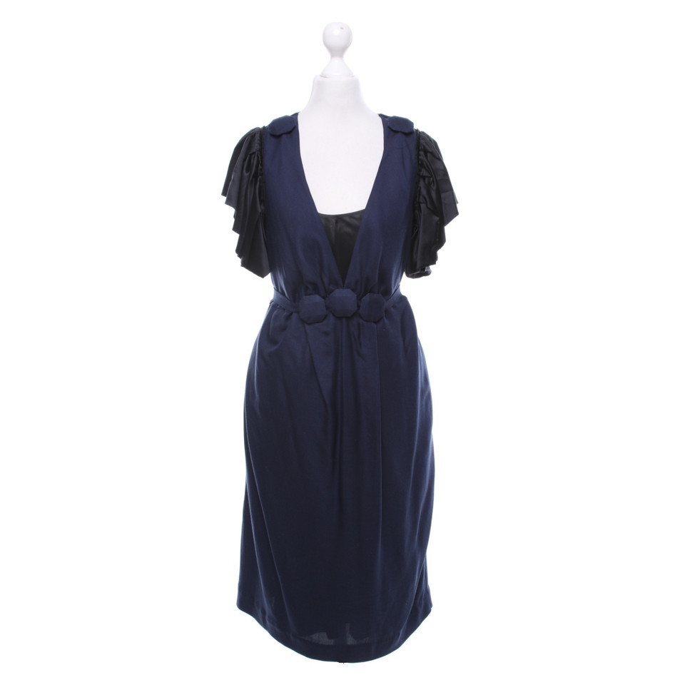 By Malene Birger Kleid in Blau/Schwarz