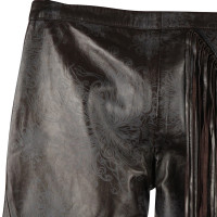 Just Cavalli Leather pants with fringe