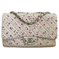 Chanel "Classic Flap Bag" avec bordure en strass