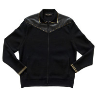 Roberto Cavalli Pullover aus Wolle/Leder