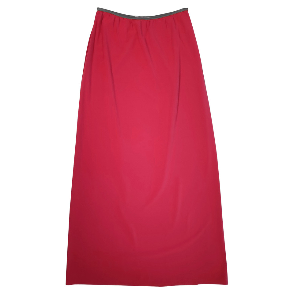 Prada Skirt Silk in Red