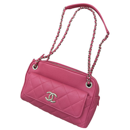 Chanel Camera Bag Leer in Roze