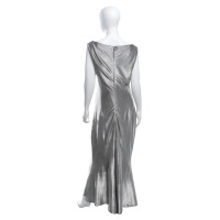 Talbot Runhof Dress in silver color