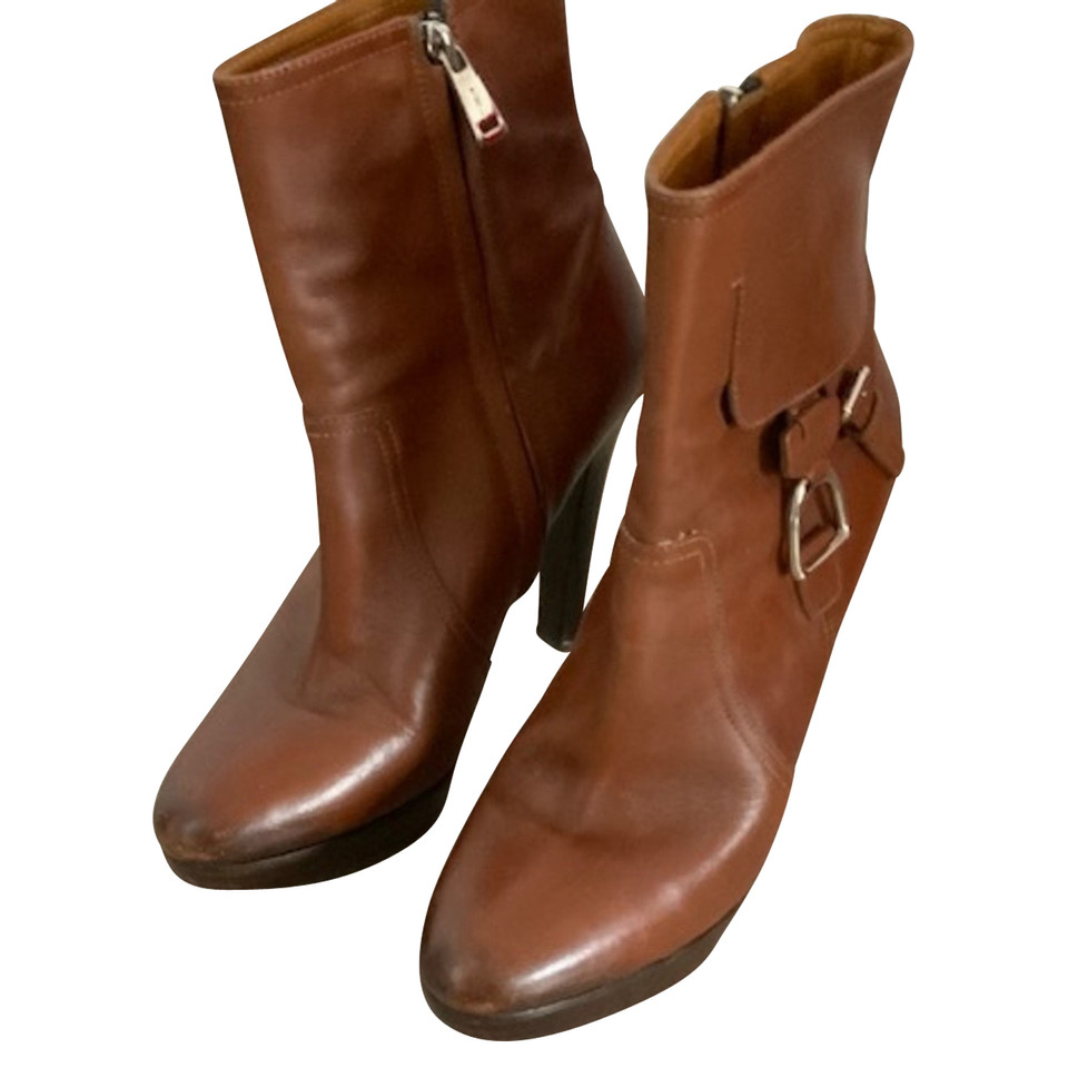 Ralph Lauren Black Label Ankle boots Leather in Brown