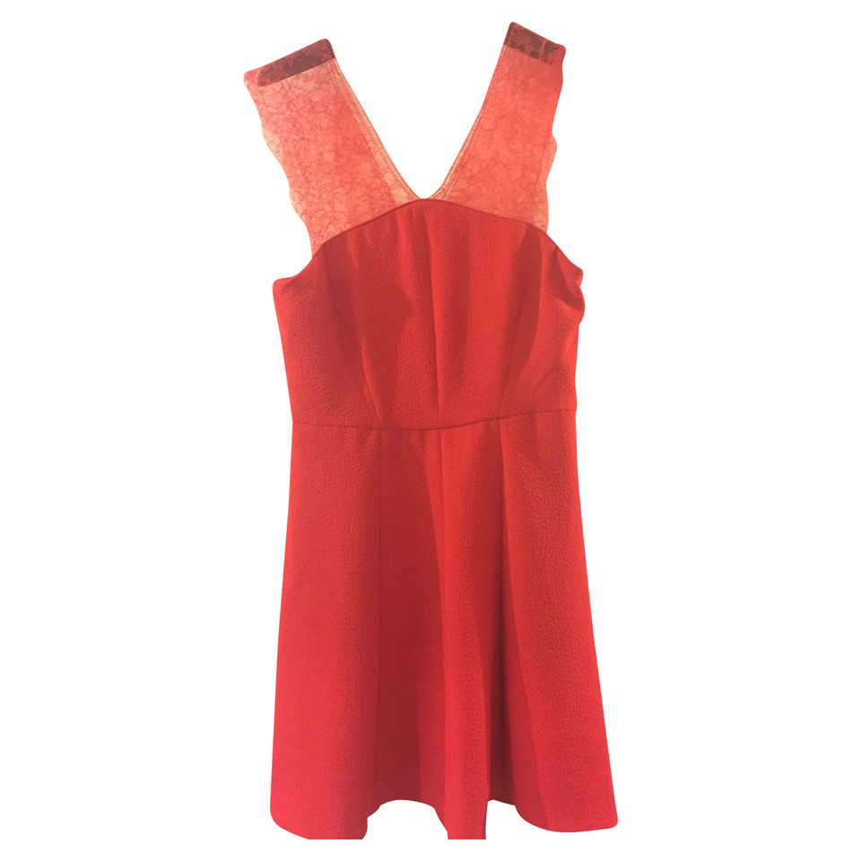 The Kooples Kleid aus Baumwolle in Rot