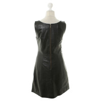 Alice By Temperley Robe en cuir noir