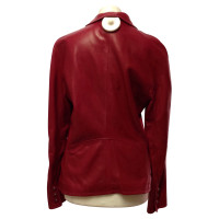 Giorgio Armani Leather jacket in red