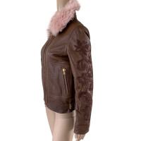 Bogner Jacke/Mantel aus Leder in Braun