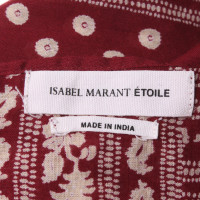 Isabel Marant Etoile Gedessineerde doek in Bordeaux