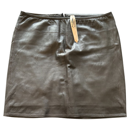 Marc Cain Skirt Leather in Brown