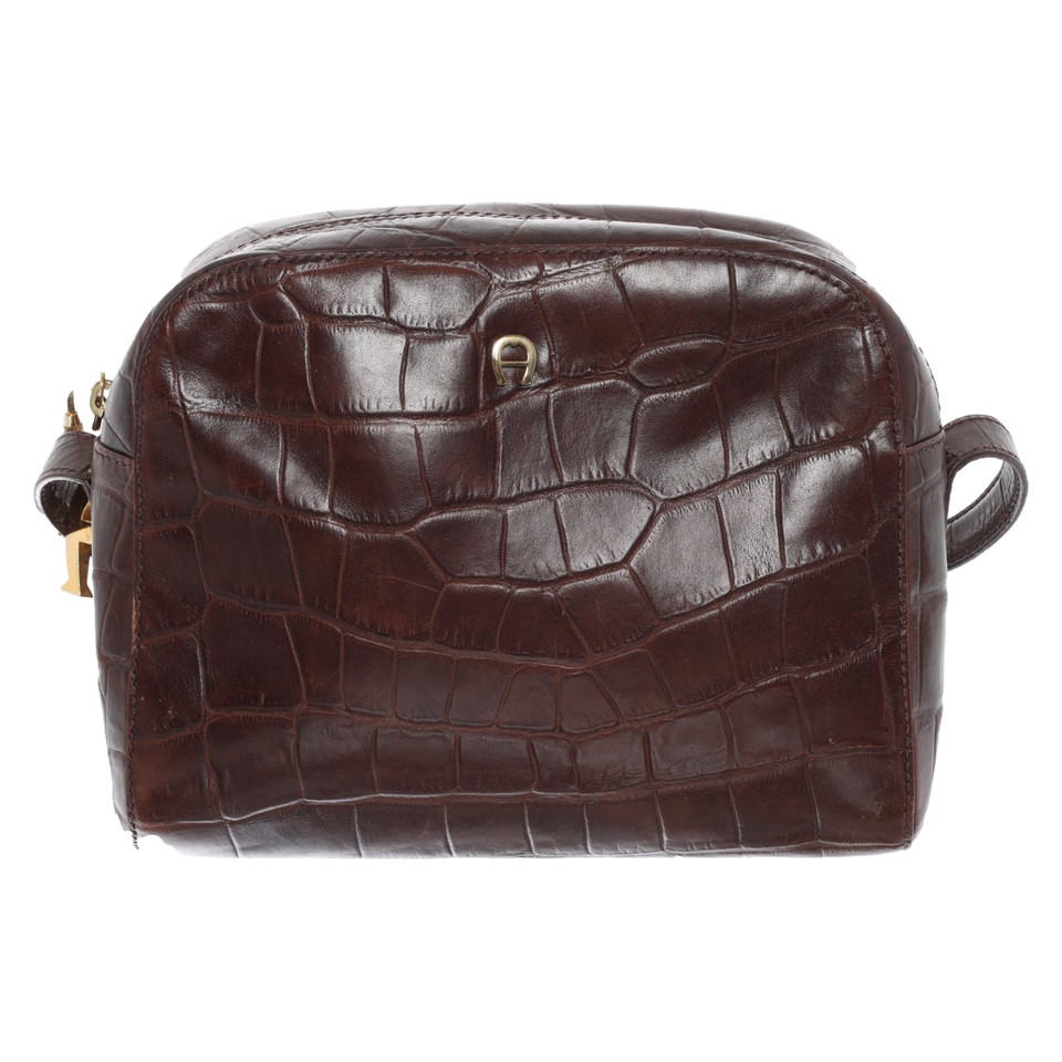 Aigner Shoulder bag Leather in Brown