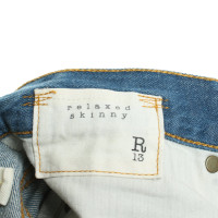 R 13 Jeans en Coton en Bleu