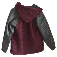 Isabel Marant Etoile Giacca/Cappotto in Lana in Bordeaux