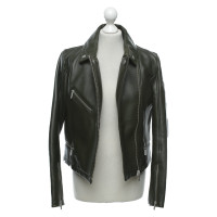 Karl Lagerfeld Jacket/Coat Leather in Green