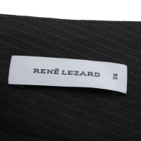 René Lezard Needle stripes-trousers in brown