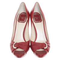 Christian Dior Peeptoes en rouge