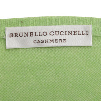 Brunello Cucinelli Kasjmier trui in appelgroen
