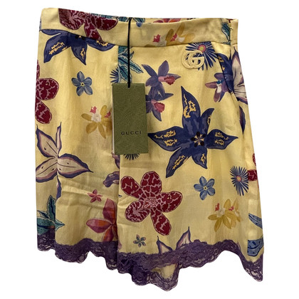 Gucci Shorts aus Baumwolle in Gelb