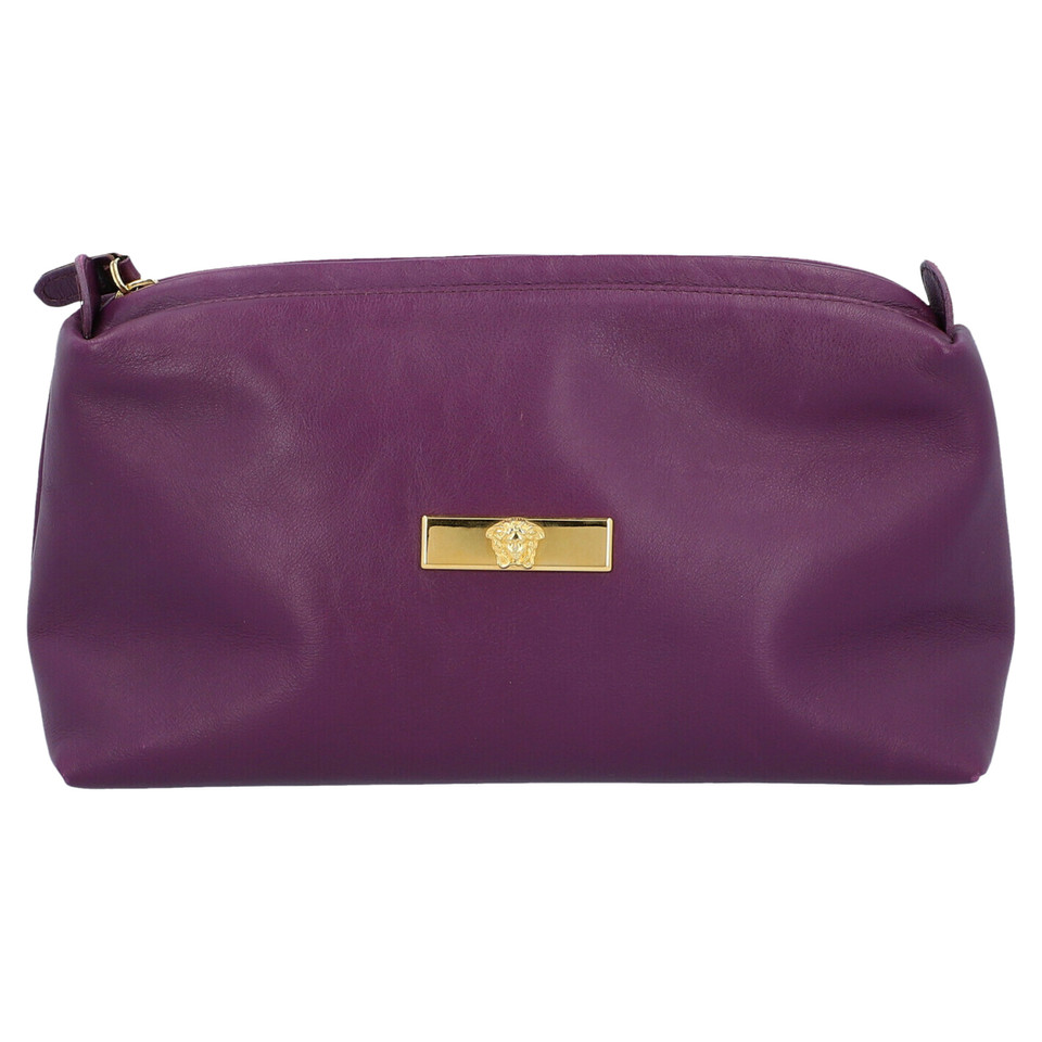 Gianni Versace Bag/Purse Leather in Violet