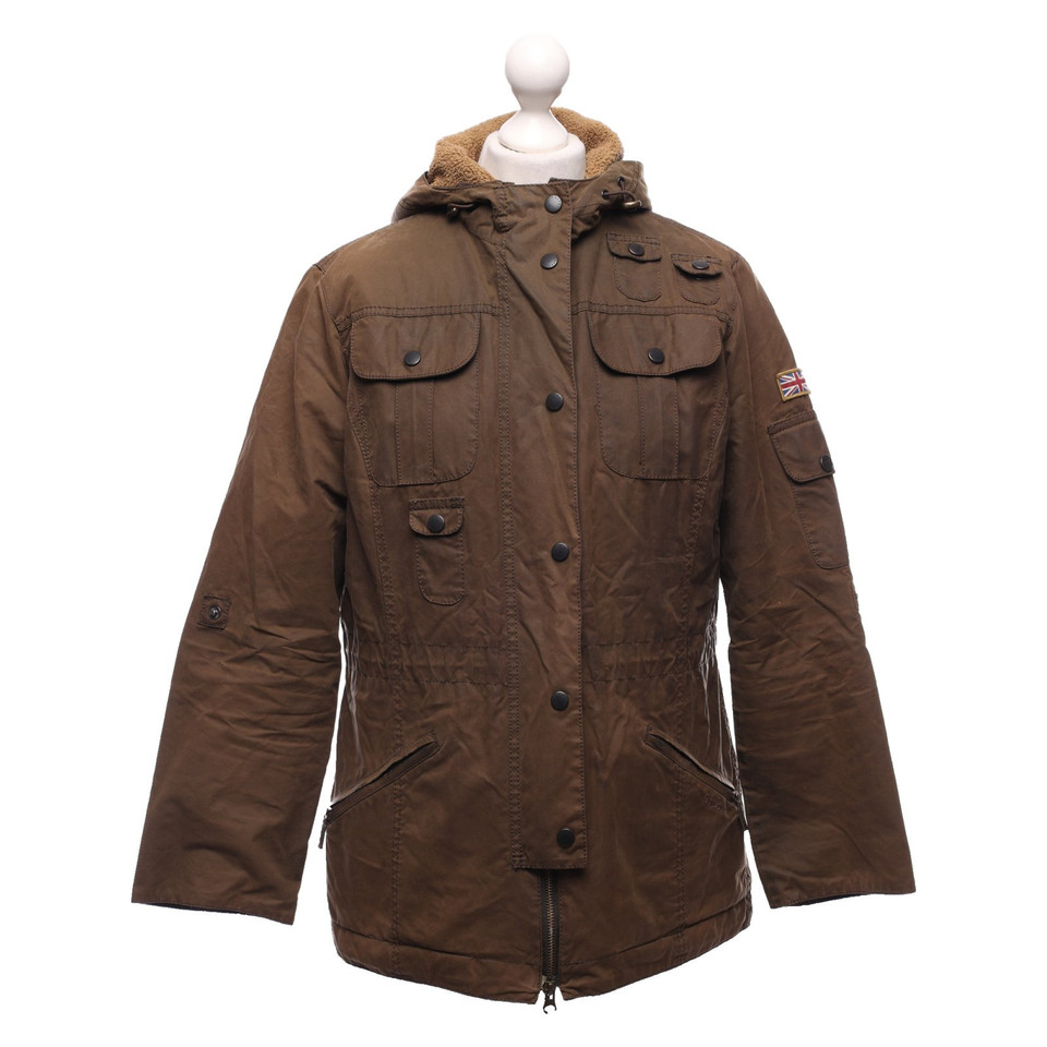 Barbour Giacca/Cappotto in Cotone in Cachi