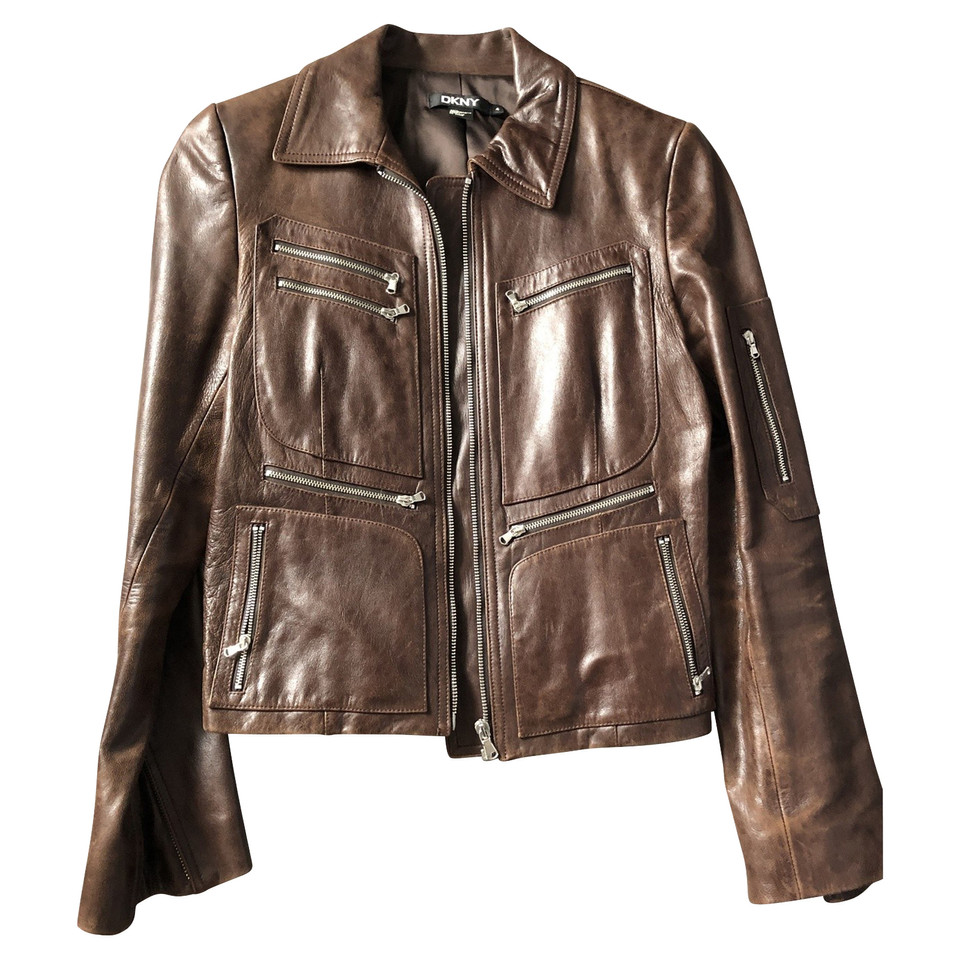 Dkny leather jacket