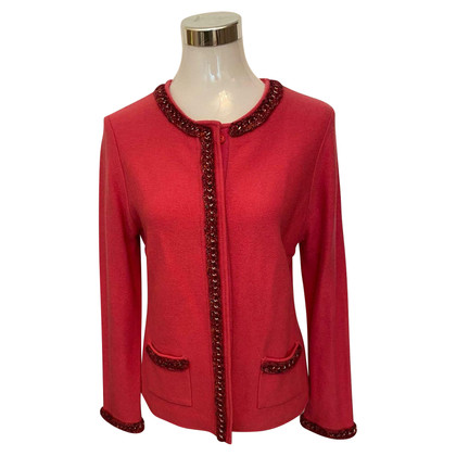 Basler Veste/Manteau en Laine en Rouge