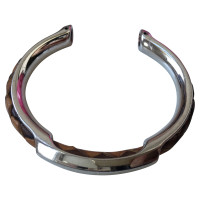 Hermès Armreif/Armband aus Stahl in Silbern