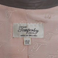 Temperley London Lederjacke in Taupe