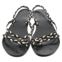 Ancient Greek Sandals Sandalen in zwart / goud