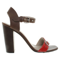 Marc By Marc Jacobs Sandals in brown / red