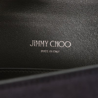 Jimmy Choo Clutch aus Wildleder in Blau