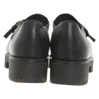 Pollini Slippers/Ballerinas Leather in Black