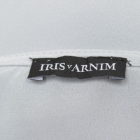 Iris Von Arnim Top in seta blu chiaro