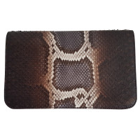 Fendi "2Jours Envelope clutch" from python leather