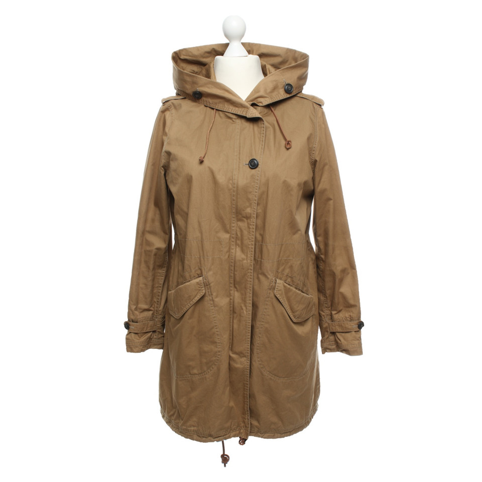 Woolrich Jacke/Mantel aus Baumwolle in Braun