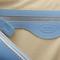 Tod's sac à main bleu clair en cuir