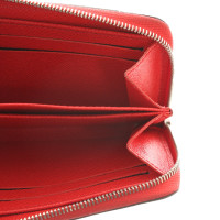 Louis Vuitton Zippy Coin Purse Epileder en Cuir en Rouge