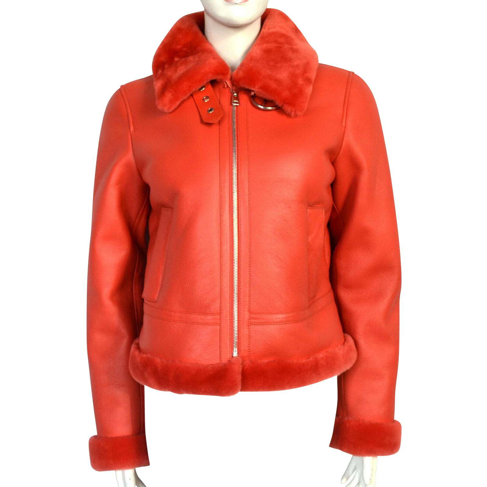 Laurèl Jacket/Coat Fur in Red - Second Hand Laurèl Jacket/Coat Fur in Red  gebraucht kaufen für 469€ (4950295)