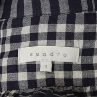 Sandro Geruite blouses jurk 