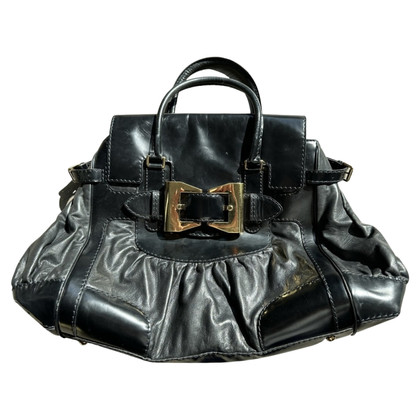Gucci Dialux Queen Bag aus Leder in Schwarz