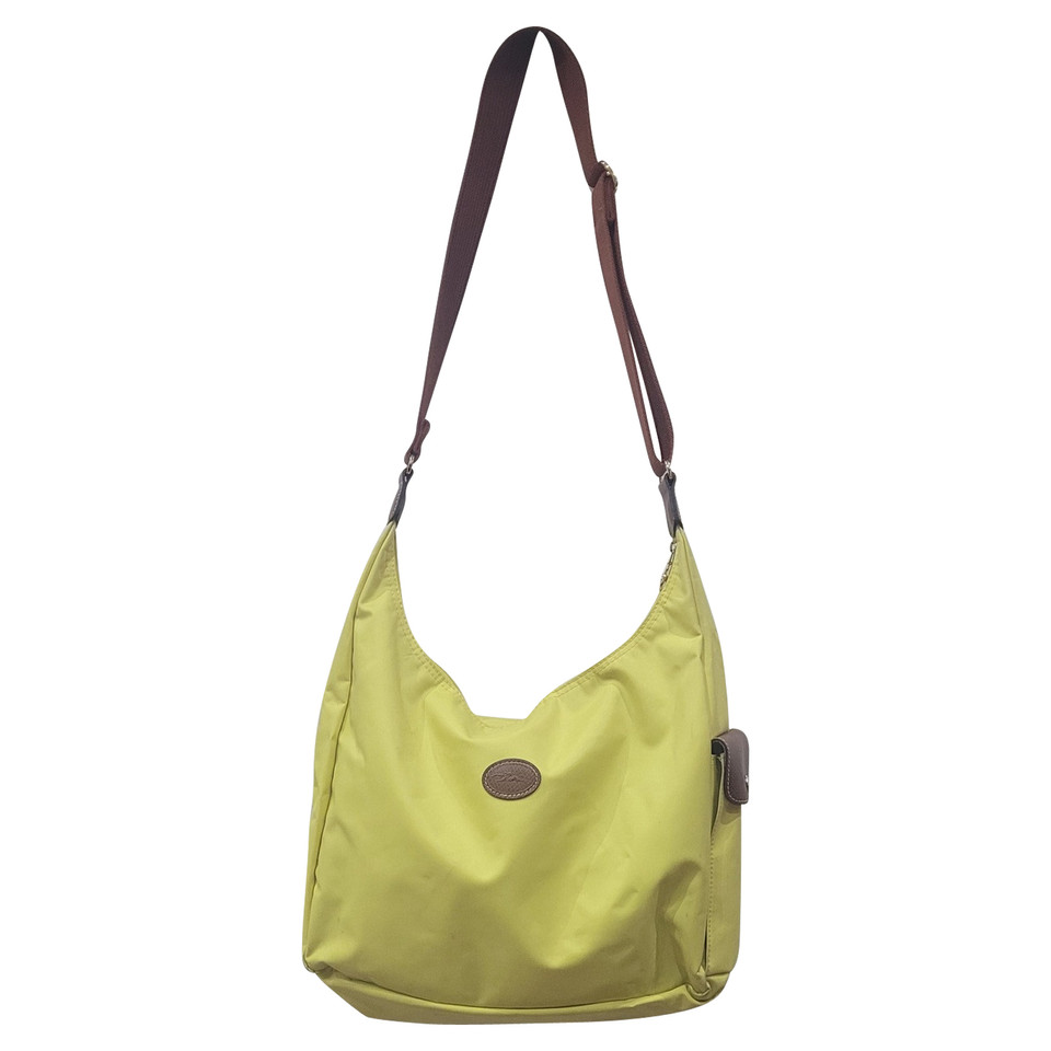 Longchamp Handtasche aus Canvas in Gelb