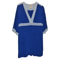 Semi Couture Kleid aus Seide in Blau