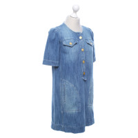 Isabel Marant Etoile Kleid aus Baumwolle in Blau