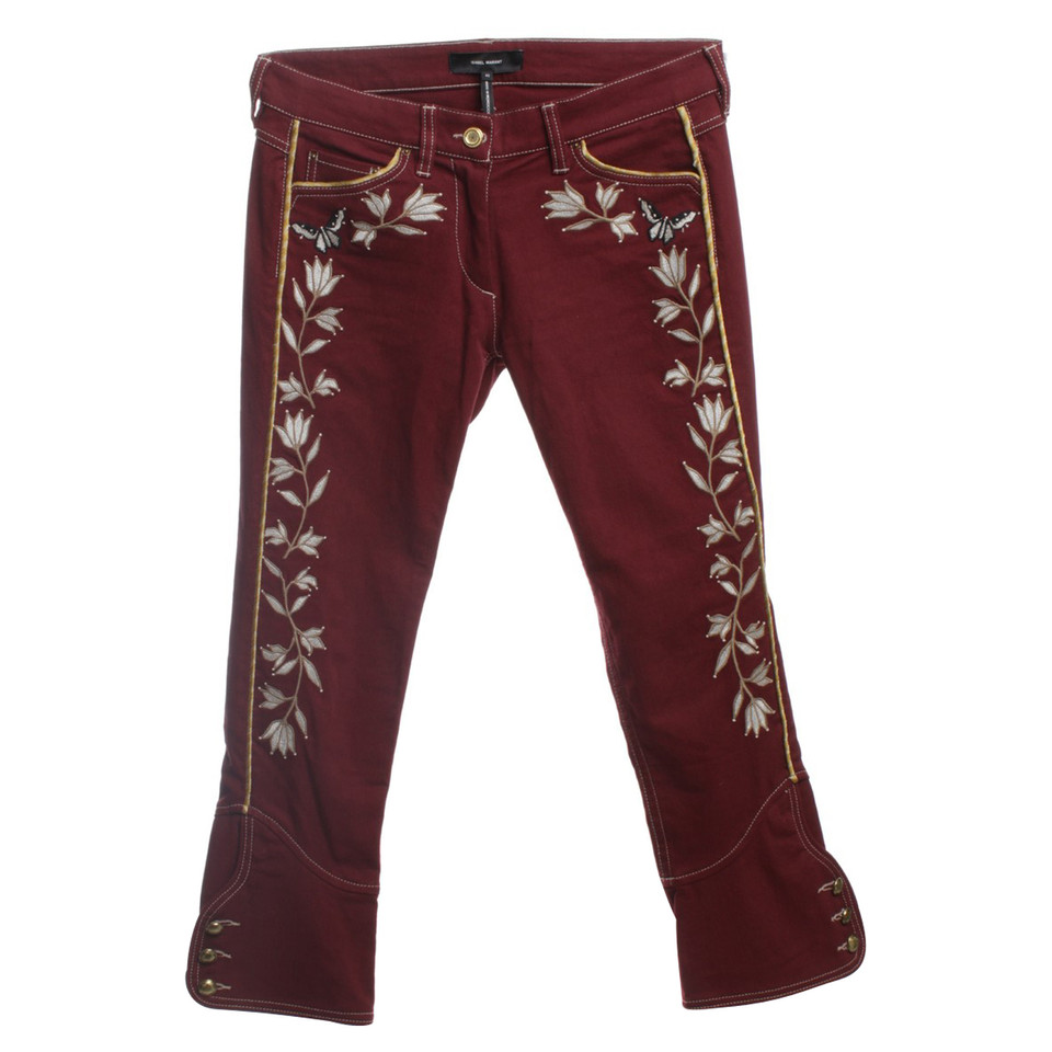 Isabel Marant trousers in Dark Red