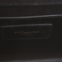 Saint Laurent Kate Chain Medium aus Leder in Schwarz